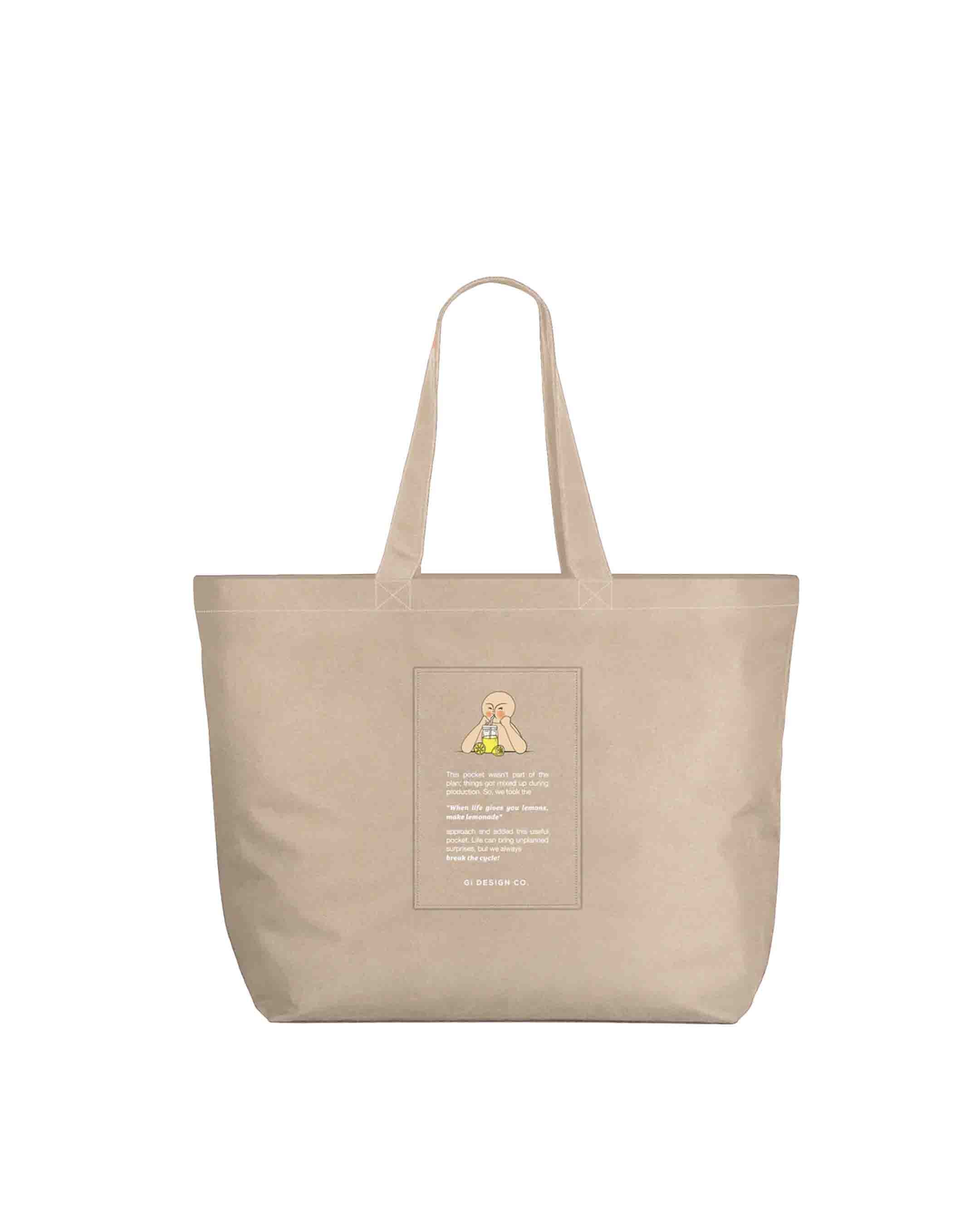Yota Medium Tote Bag - Krem