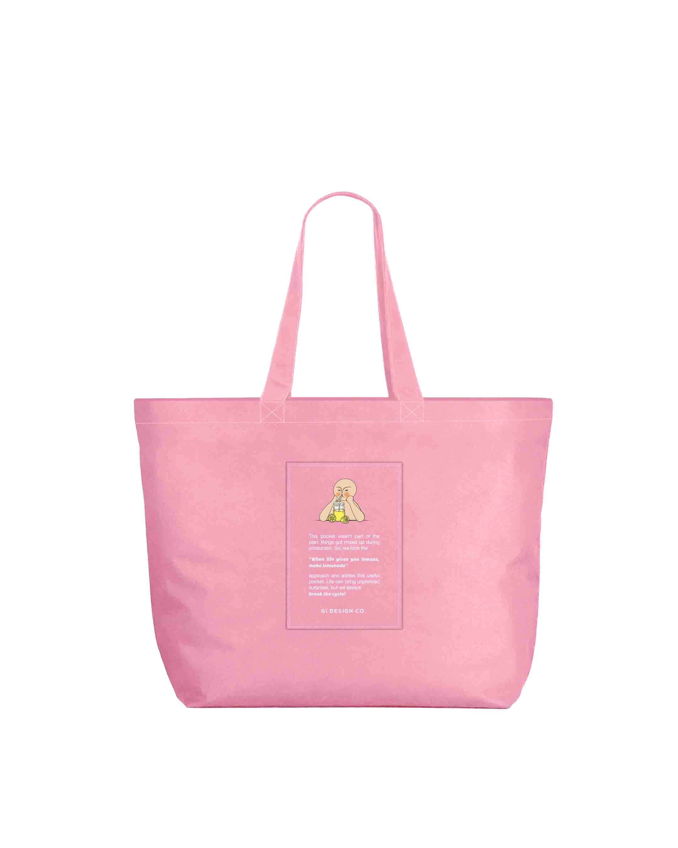 Yota Medium Tote Bag - Pembe (Sıfır atık)