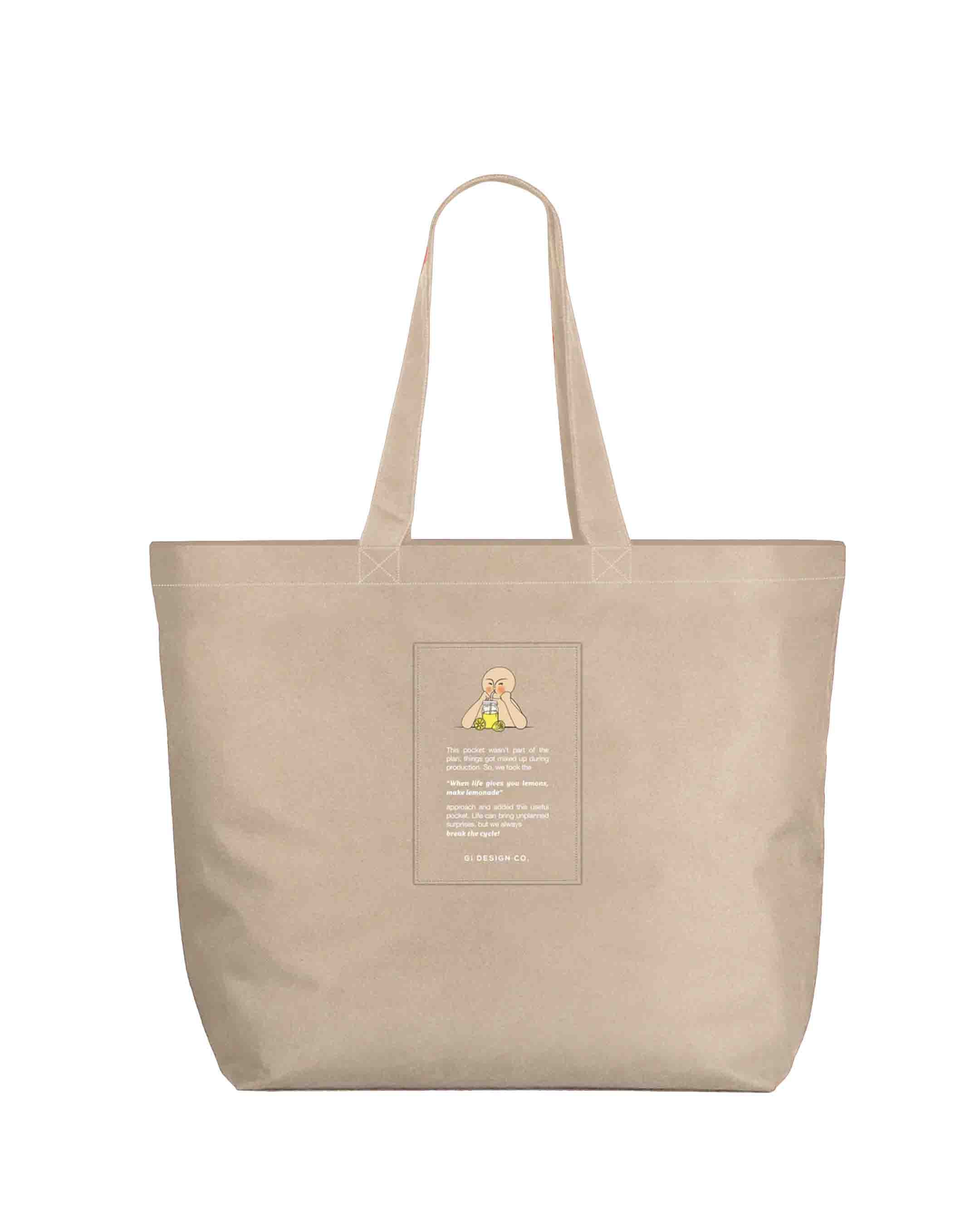 Yota XXL Tote Bag - Krem
