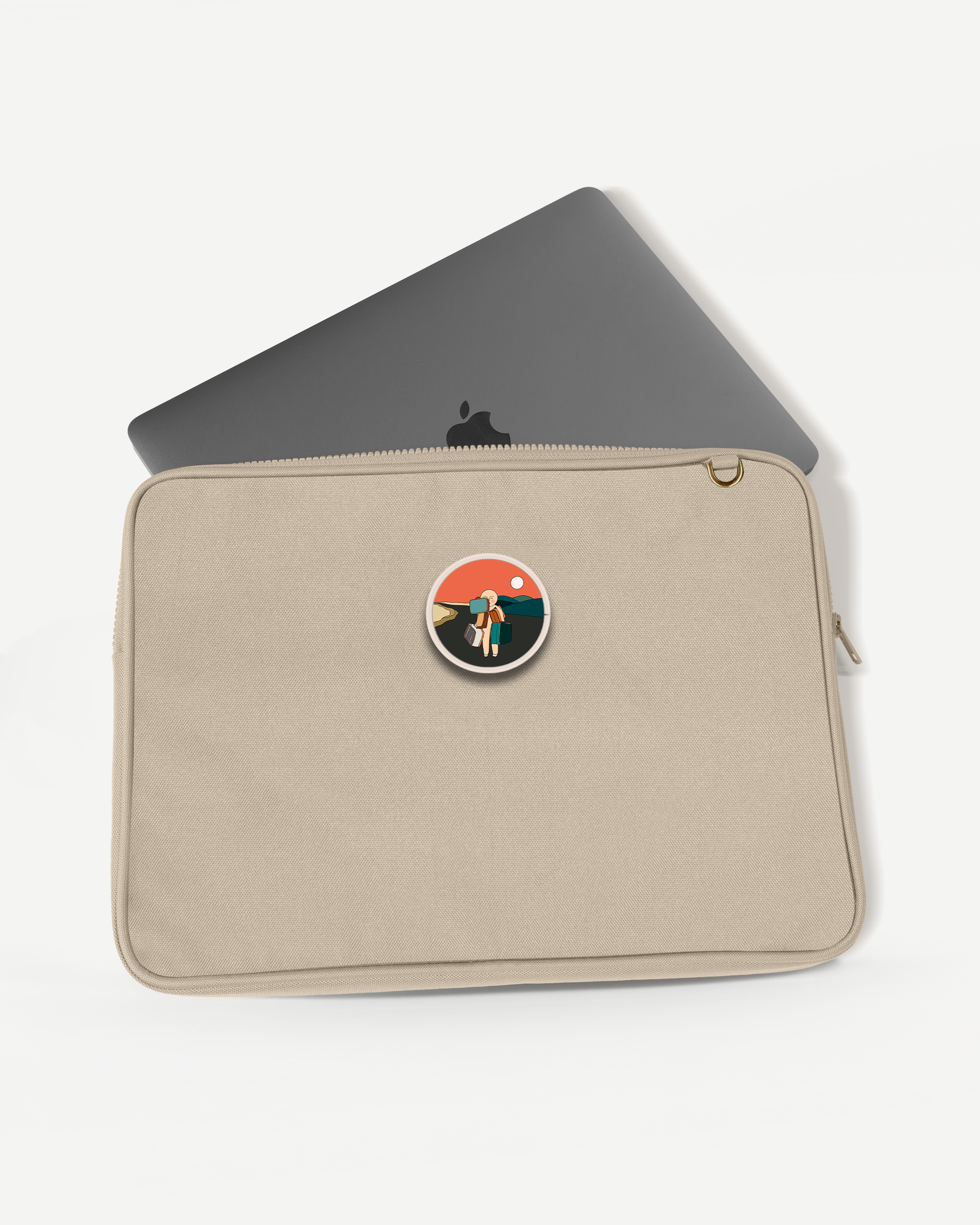 Runo 16" Laptop Çantası - Krem