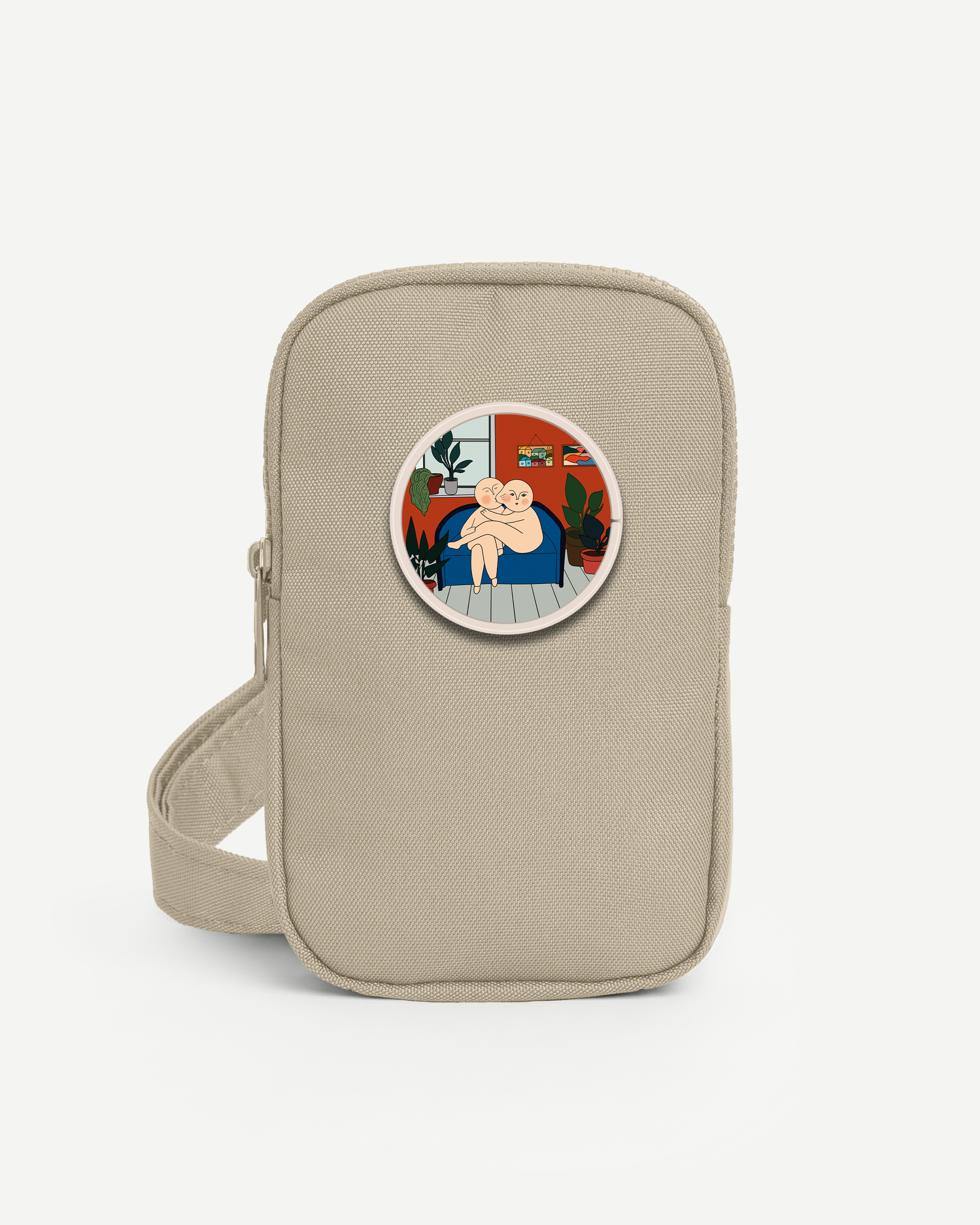 Tugi Telefon Çantası - Krem