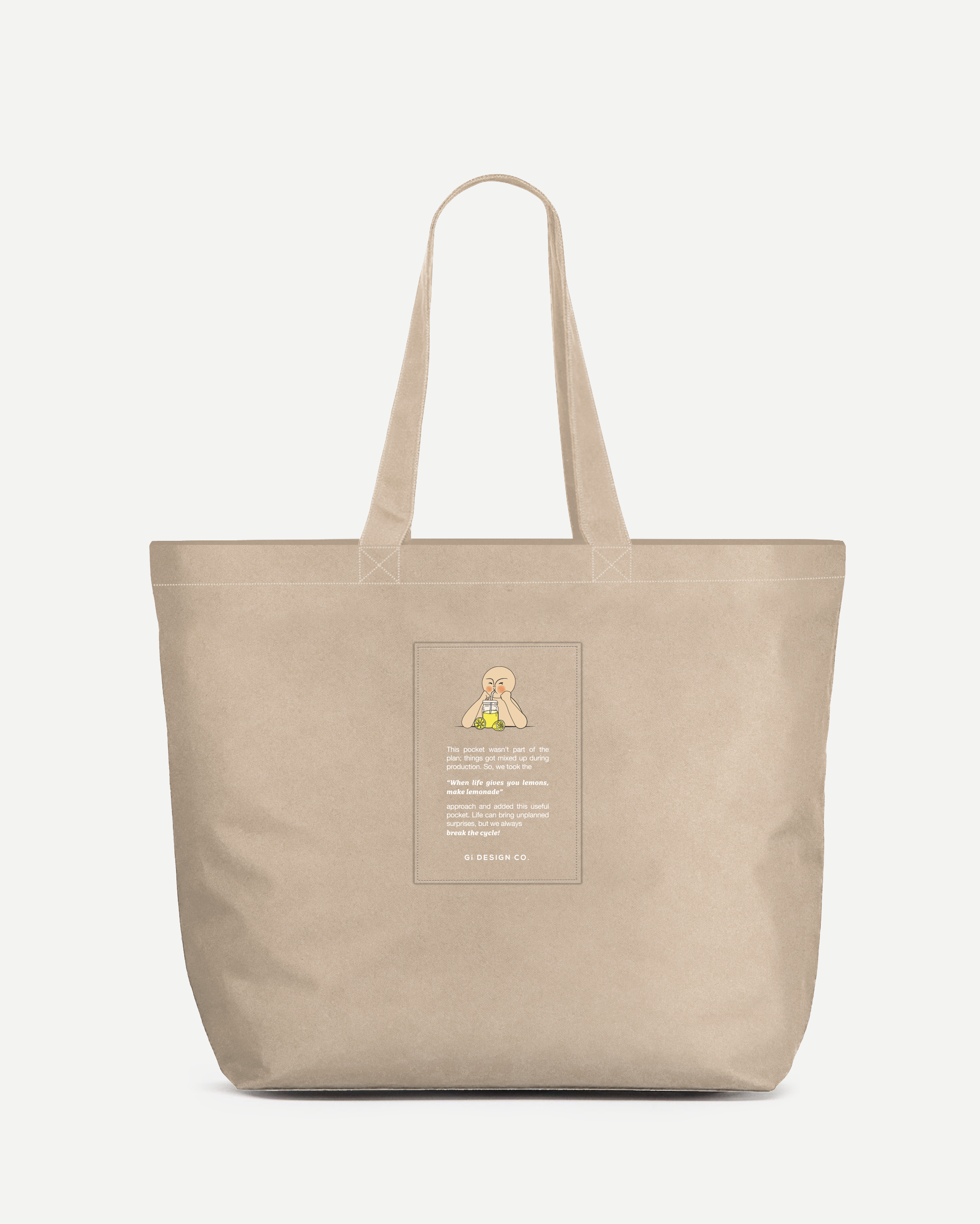 Yota XXL Tote Bag - Krem (Sezon Sonu)