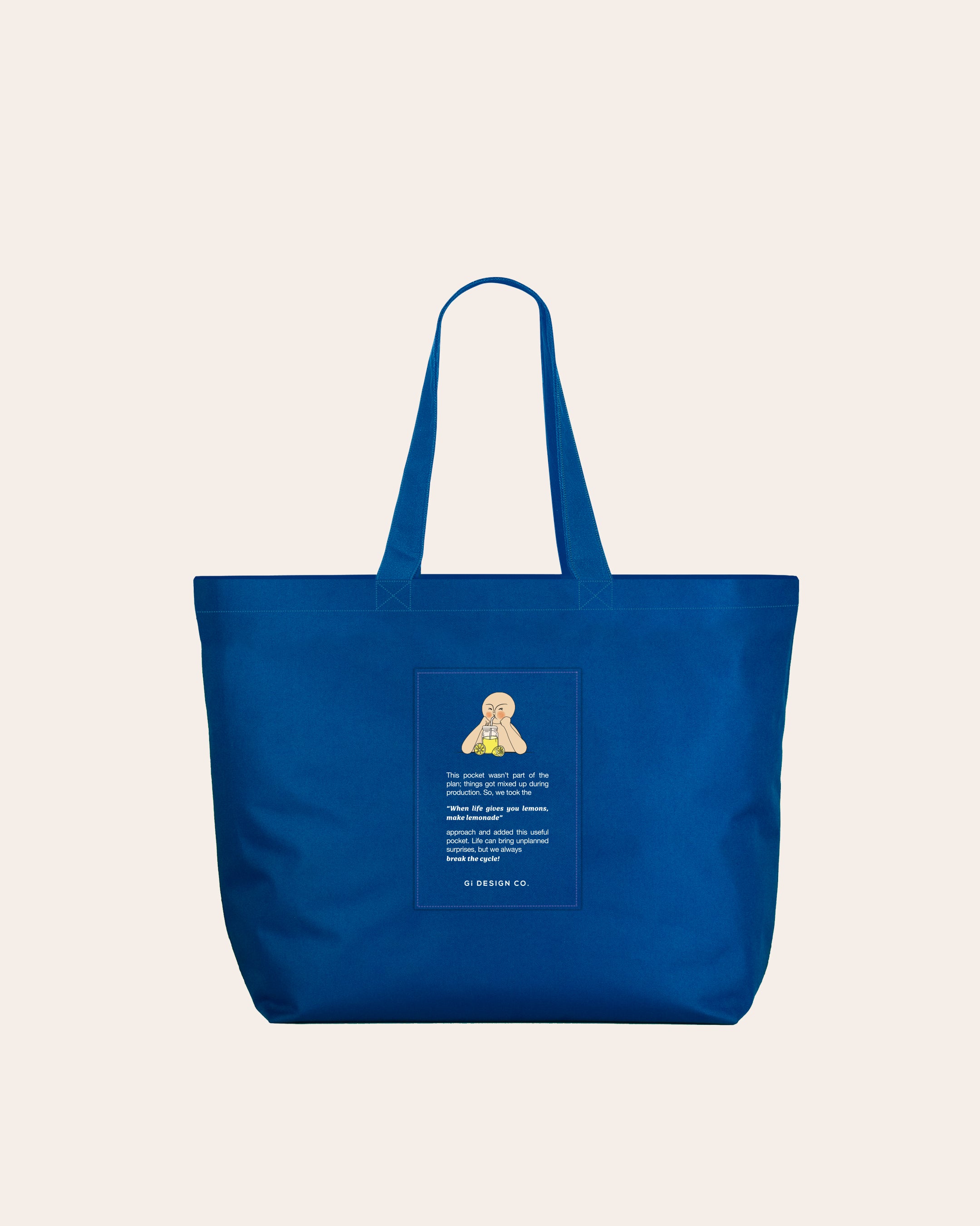 Yota Medium Tote Bag - Mavi