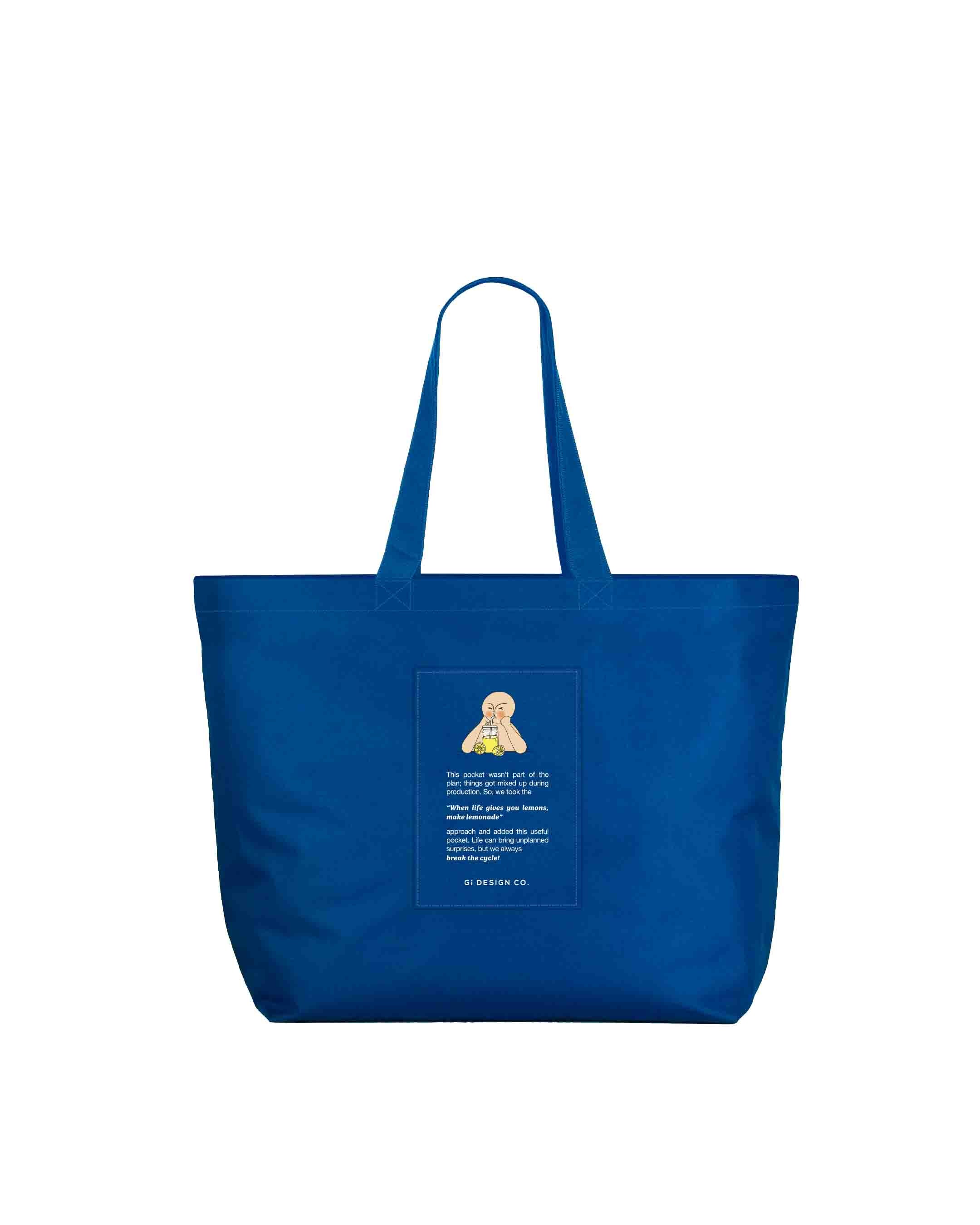 Yota Medium Tote Bag - Mavi