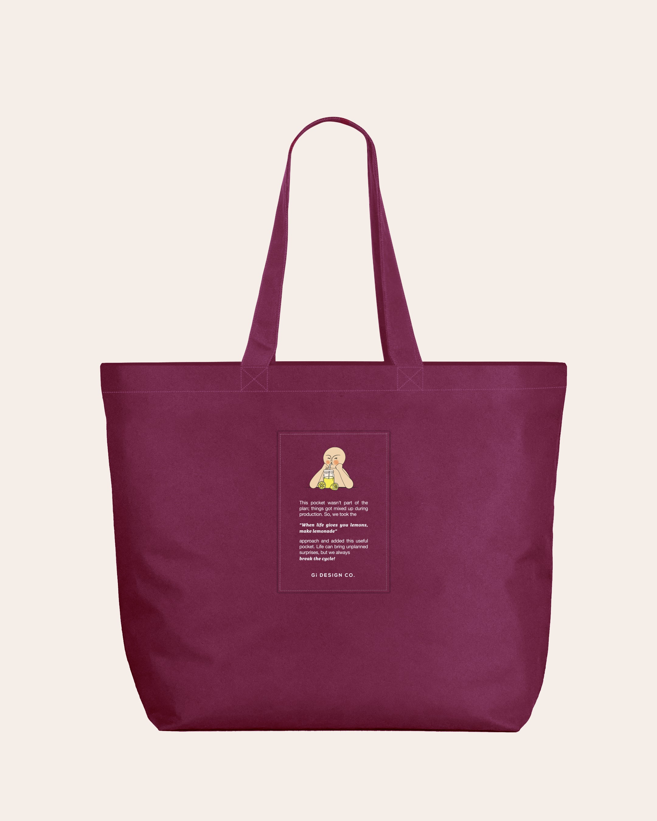 Yota XXL Tote Bag - Bordo