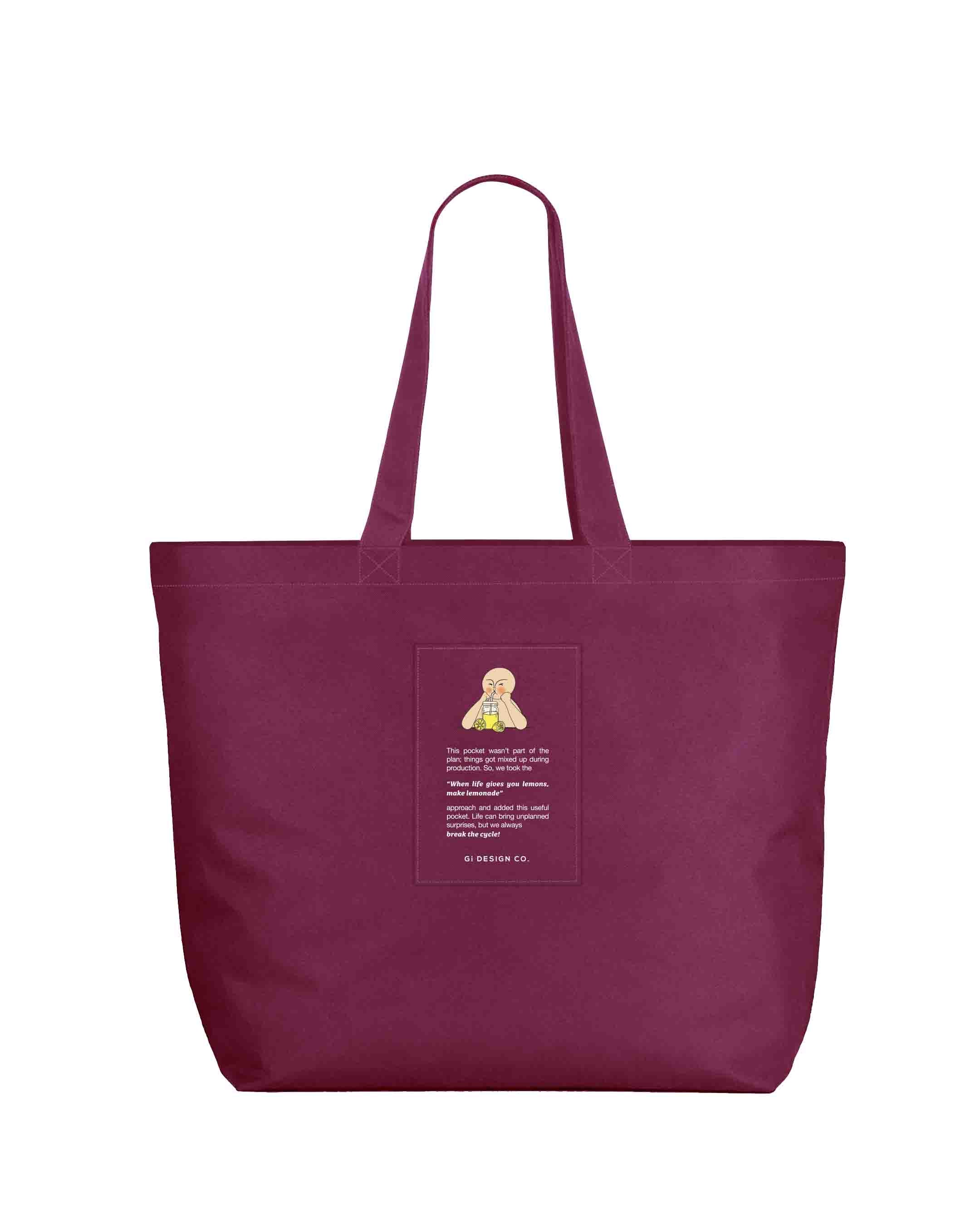 Yota XXL Tote Bag - Bordo