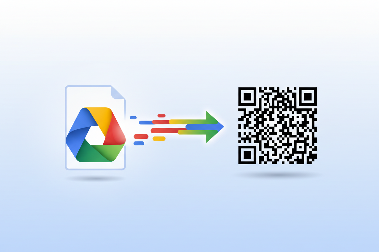 google drive dosyasını qr'a çeviren bir görsel