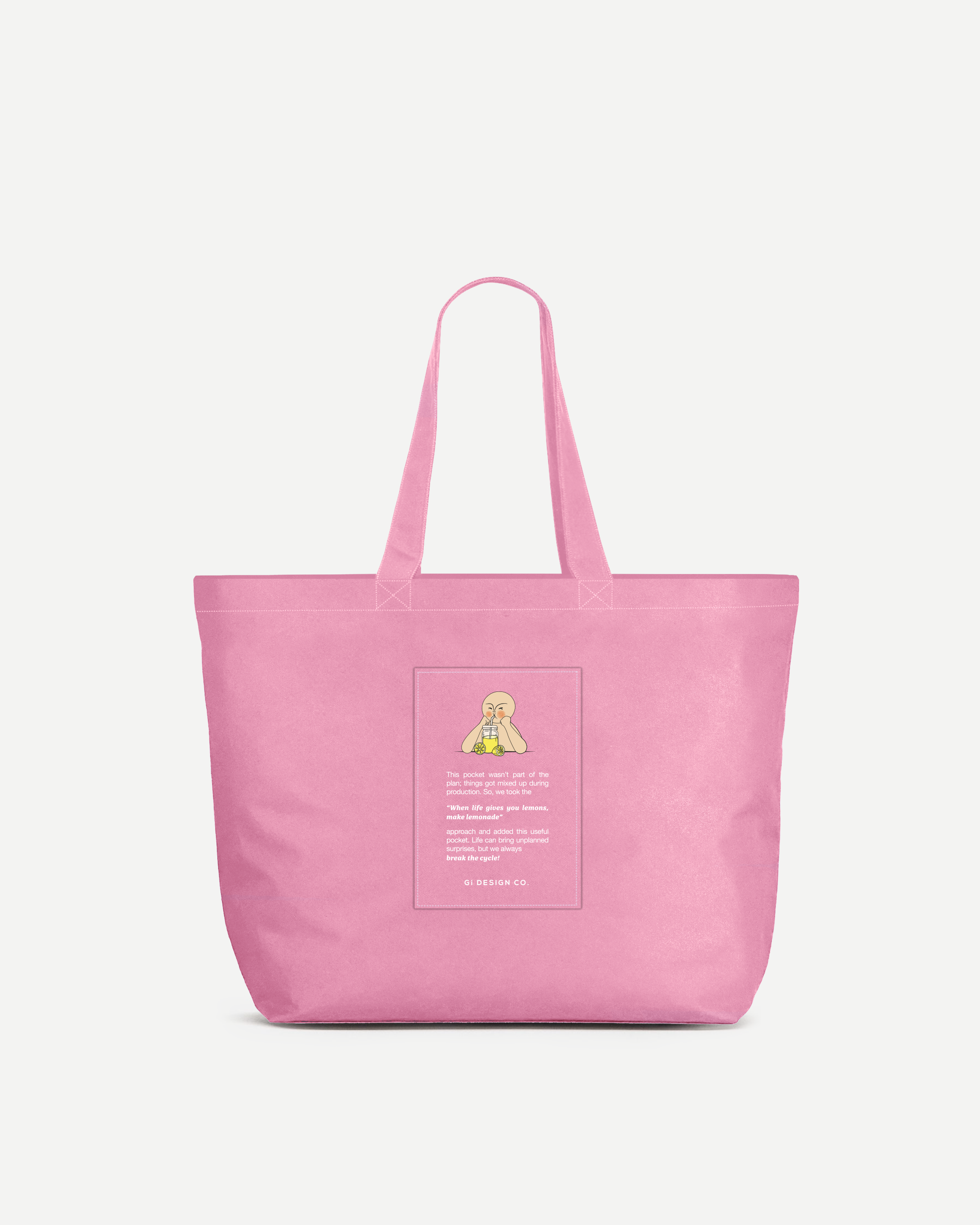 Yota Medium Tote Bag - Pembe