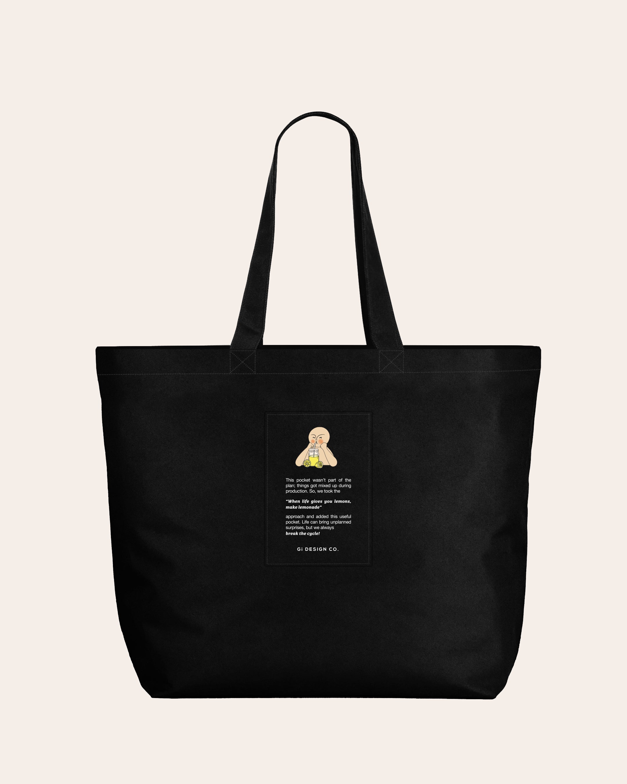 Yota XXL Tote Bag - Siyah